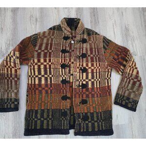 Gretel Underwood Santa Fe Women's Aztec Jacket Handmade USA size L